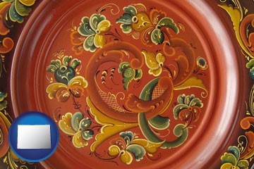 decorative painting - with Colorado icon