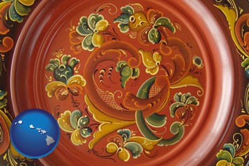 decorative painting - with Hawaii icon